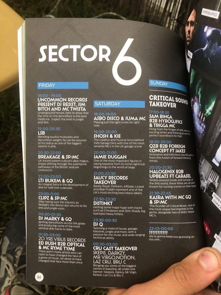 Sector 6 Lineup 2018