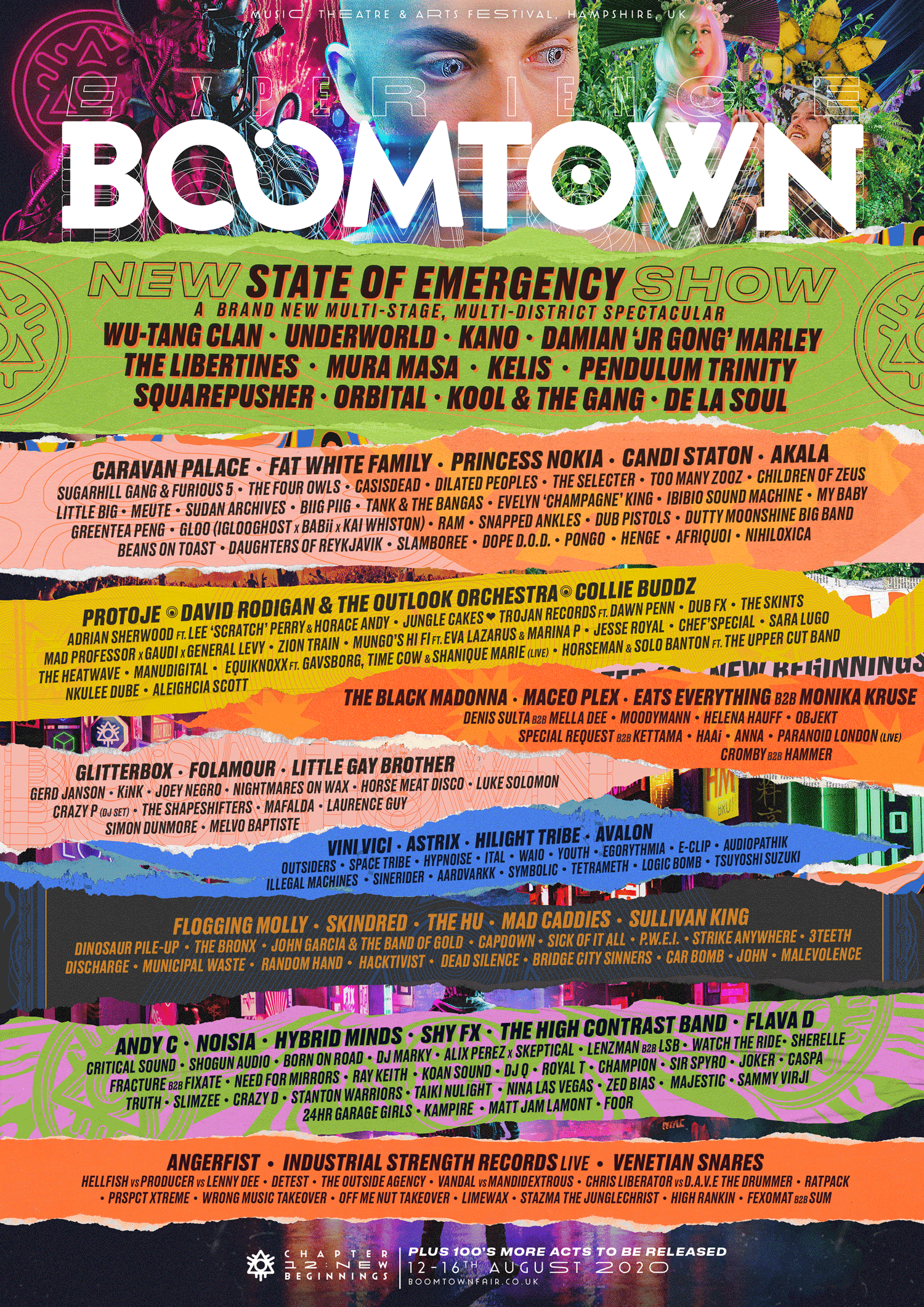 Boomtown 2020 Lineup Poster
