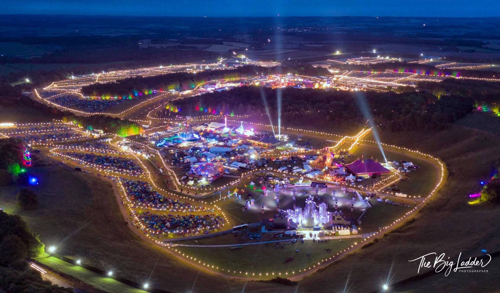 Boomtown Night Aerial